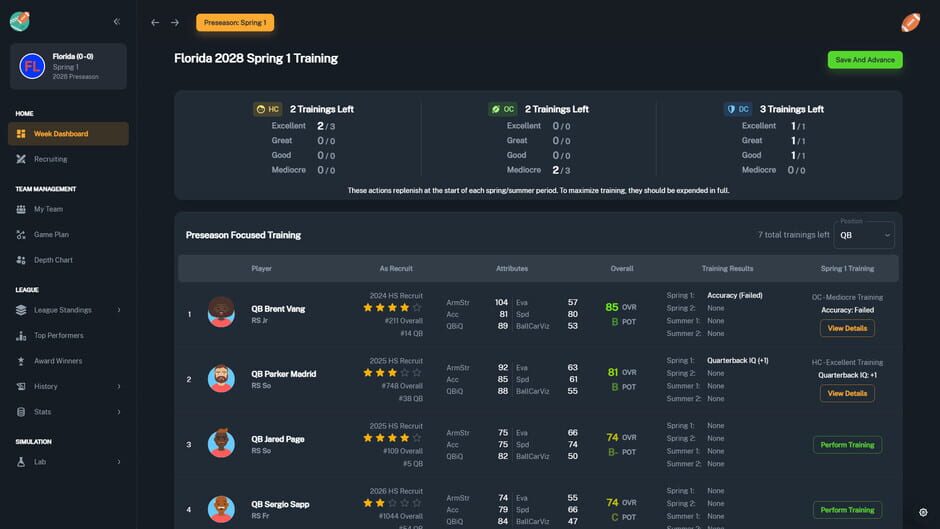 Football Coach: College Dynasty screenshot 17