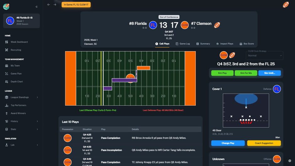 Football Coach: College Dynasty screenshot 7