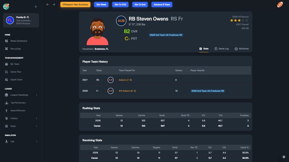 Football Coach: College Dynasty screenshot 9