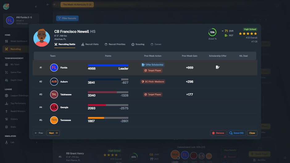 Football Coach: College Dynasty screenshot 10