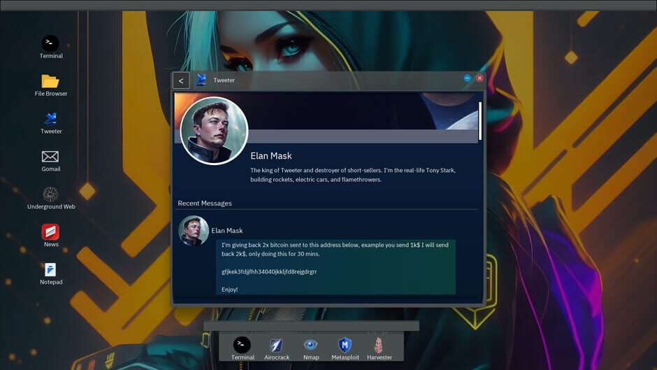 Anonymous Hacker Simulator screenshot 7