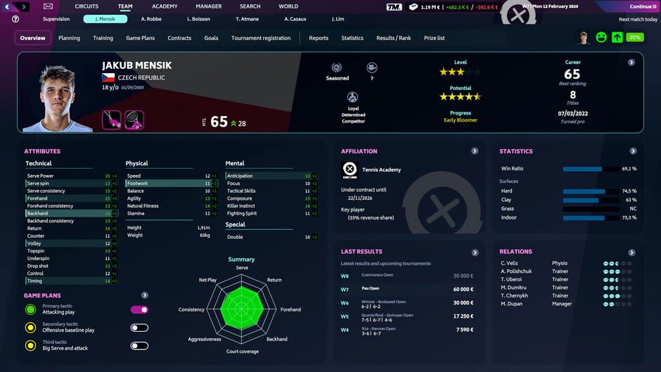 Tennis Manager 2024 screenshot 1