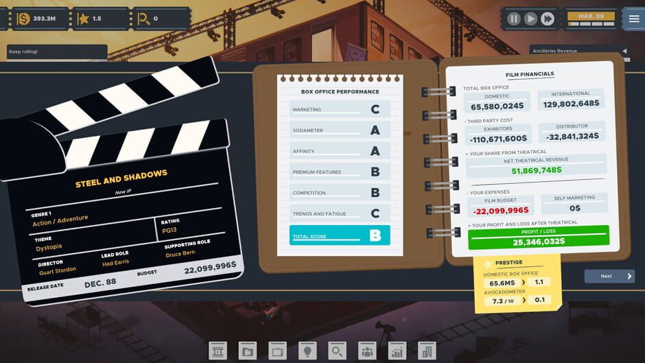 The Executive - Movie Industry Tycoon screenshot 4