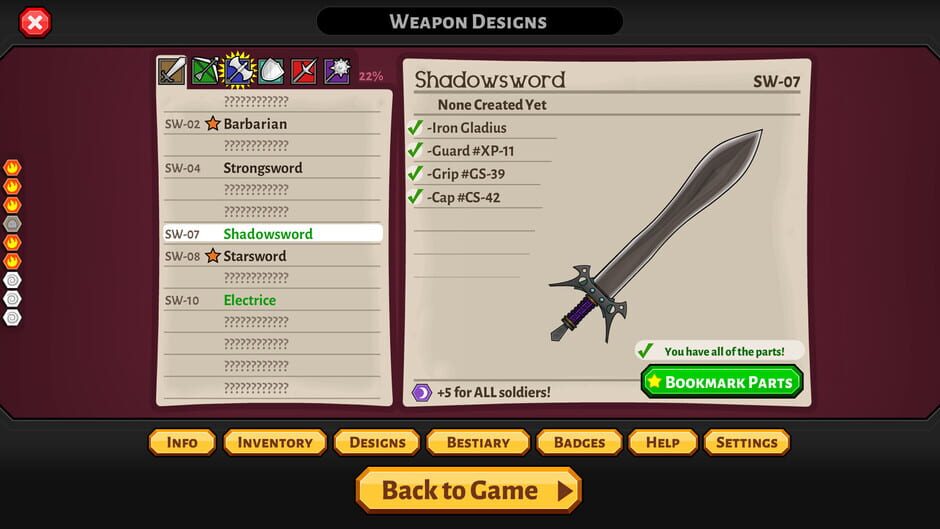 Jacksmith: Weapons and Warriors screenshot 12