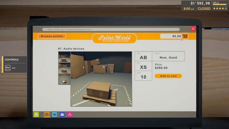 Returns Outlet Simulator screenshot 1