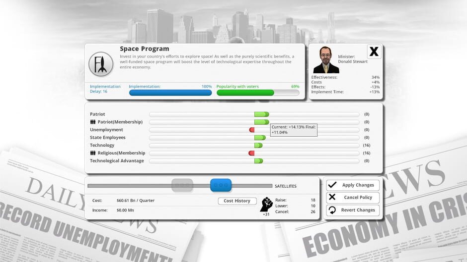 Democracy 3 screenshot 4